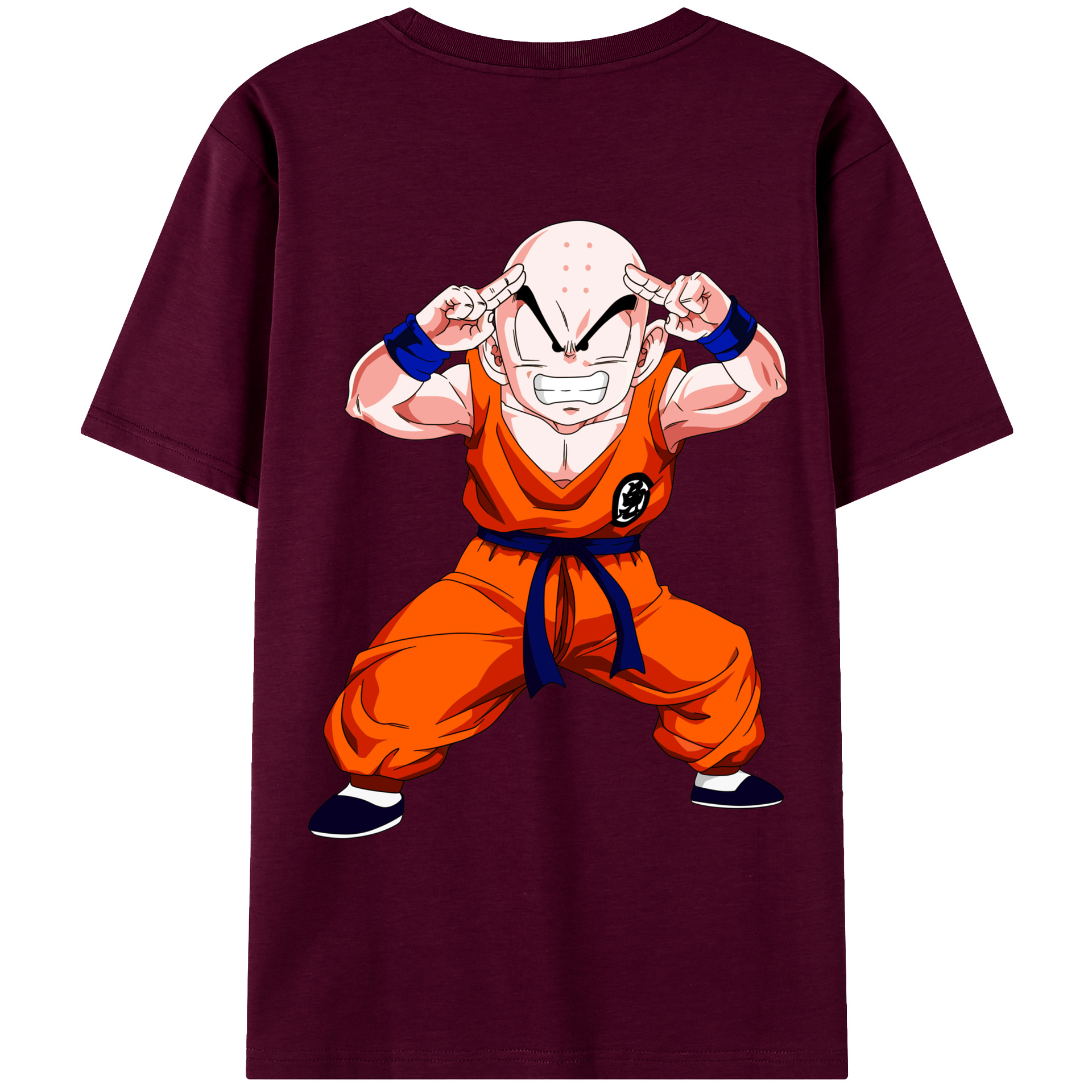 （画像用） ドラゴンボール クリリン DRAGON BALL krillin レディース半袖Tシャツ(バックプリント)